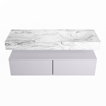 corian waschtisch set alan dlux 130 cm braun marmor glace ADX130cal2lR0gla
