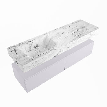 corian waschtisch set alan dlux 150 cm braun marmor glace ADX150cal2ll1gla