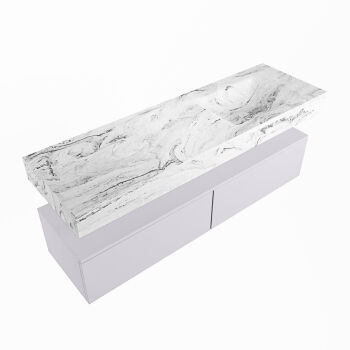 corian waschtisch set alan dlux 150 cm braun marmor glace ADX150cal2lR1gla
