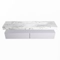 corian waschtisch set alan dlux 200 cm braun marmor glace ADX200cal2lR0gla