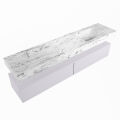 corian waschtisch set alan dlux 200 cm braun marmor glace ADX200cal2lR0gla