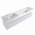 corian waschtisch set alan dlux 200 cm braun marmor glace ADX200cal2lD2gla