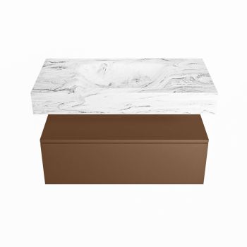 corian waschtisch set alan dlux 90 cm braun marmor glace ADX90Rus1lM0gla