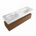 corian waschtisch set alan dlux 150 cm braun marmor glace ADX150Rus1lD0gla
