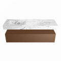 corian waschtisch set alan dlux 150 cm braun marmor glace ADX150Rus1ll1gla