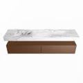 corian waschtisch set alan dlux 200 cm braun marmor glace ADX200Rus2lD0gla