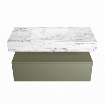 corian waschtisch set alan dlux 100 cm braun marmor glace ADX100Arm1lM1gla