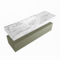 corian waschtisch set alan dlux 150 cm braun marmor glace ADX150Arm1lM1gla