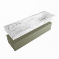 corian waschtisch set alan dlux 150 cm braun marmor glace ADX150Arm1lR1gla