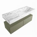 corian waschtisch set alan dlux 120 cm braun marmor glace ADX120Arm2lR1gla