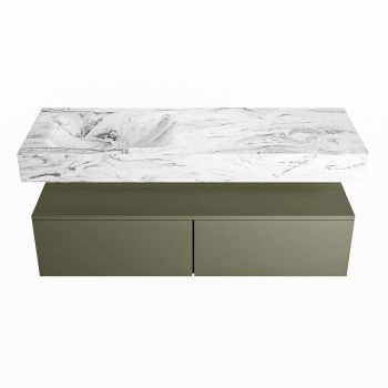 corian waschtisch set alan dlux 130 cm braun marmor glace ADX130Arm2ll0gla