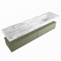 corian waschtisch set alan dlux 200 cm braun marmor glace ADX200Arm2lR0gla