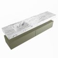corian waschtisch set alan dlux 200 cm braun marmor glace ADX200Arm2ll1gla