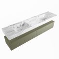 corian waschtisch set alan dlux 200 cm braun marmor glace ADX200Arm2lD2gla