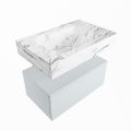 corian waschtisch set alan dlux 70 cm braun marmor glace ADX70cla1lM1gla