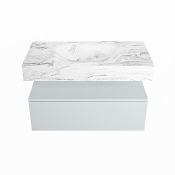 corian waschtisch set alan dlux 90 cm braun marmor glace ADX90cla1lM1gla