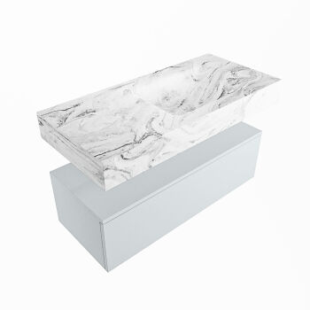 corian waschtisch set alan dlux 100 cm braun marmor glace ADX100cla1lR0gla