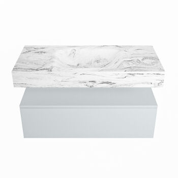 corian waschtisch set alan dlux 100 cm braun marmor glace ADX100cla1lM1gla