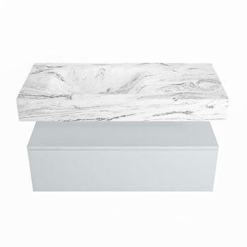 corian waschtisch set alan dlux 100 cm braun marmor glace ADX100cla1ll1gla