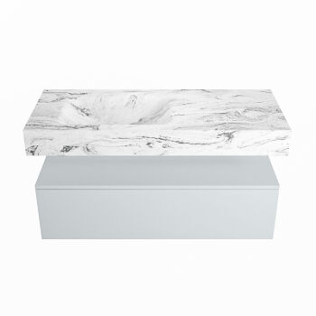 corian waschtisch set alan dlux 110 cm braun marmor glace ADX110cla1ll1gla