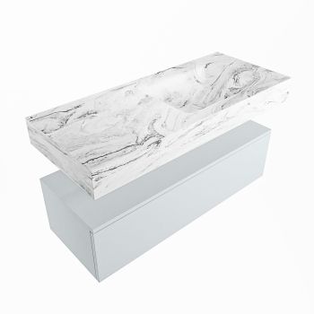 corian waschtisch set alan dlux 110 cm braun marmor glace ADX110cla1lR1gla