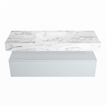corian waschtisch set alan dlux 130 cm braun marmor glace ADX130cla1lM1gla