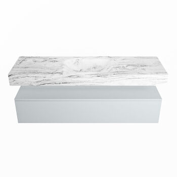 corian waschtisch set alan dlux 150 cm braun marmor glace ADX150cla1lM0gla