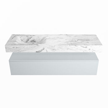corian waschtisch set alan dlux 150 cm braun marmor glace ADX150cla1ll1gla