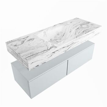 corian waschtisch set alan dlux 120 cm braun marmor glace ADX120cla2lM0gla