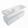 corian waschtisch set alan dlux 120 cm braun marmor glace ADX120cla2ll0gla