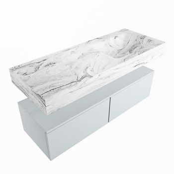 corian waschtisch set alan dlux 120 cm braun marmor glace ADX120cla2lR0gla