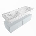 corian waschtisch set alan dlux 120 cm braun marmor glace ADX120cla2ll1gla