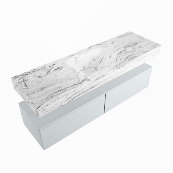 corian waschtisch set alan dlux 150 cm braun marmor glace ADX150cla2lM1gla
