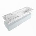 corian waschtisch set alan dlux 150 cm braun marmor glace ADX150cla2lR1gla