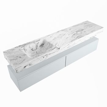 corian waschtisch set alan dlux 200 cm braun marmor glace ADX200cla2ll0gla