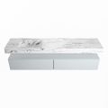 corian waschtisch set alan dlux 200 cm braun marmor glace ADX200cla2ll1gla