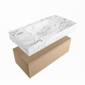 corian waschtisch set alan dlux 90 cm braun marmor glace ADX90oro1lM1gla