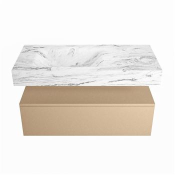 corian waschtisch set alan dlux 100 cm braun marmor glace ADX100oro1ll0gla