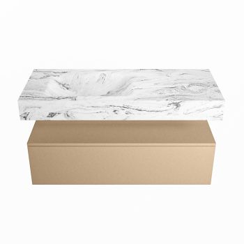 corian waschtisch set alan dlux 110 cm braun marmor glace ADX110oro1ll0gla