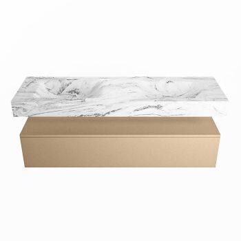 corian waschtisch set alan dlux 150 cm braun marmor glace ADX150oro1lD0gla