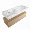corian waschtisch set alan dlux 120 cm braun marmor glace ADX120oro2ll0gla