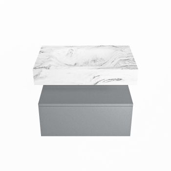 corian waschtisch set alan dlux 70 cm braun marmor glace ADX70Pla1lM1gla