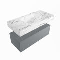 corian waschtisch set alan dlux 100 cm braun marmor glace ADX100Pla1lM1gla