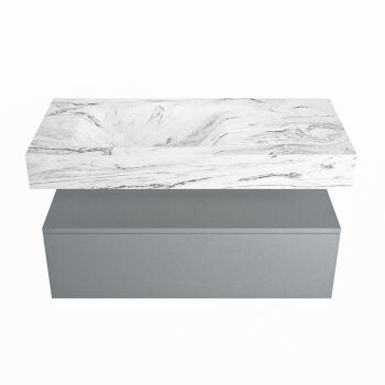corian waschtisch set alan dlux 100 cm braun marmor glace ADX100Pla1ll1gla