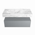 corian waschtisch set alan dlux 100 cm braun marmor glace ADX100Pla1ll1gla