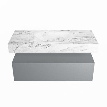 corian waschtisch set alan dlux 110 cm braun marmor glace ADX110Pla1lM1gla