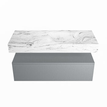 corian waschtisch set alan dlux 110 cm braun marmor glace ADX110Pla1lR1gla