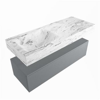 corian waschtisch set alan dlux 120 cm braun marmor glace ADX120Pla1ll0gla