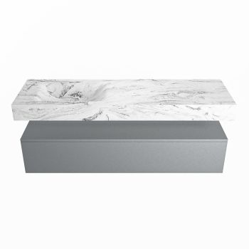 corian waschtisch set alan dlux 150 cm braun marmor glace ADX150Pla1ll0gla