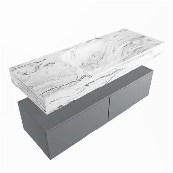 corian waschtisch set alan dlux 120 cm braun marmor glace ADX120Pla2lM0gla